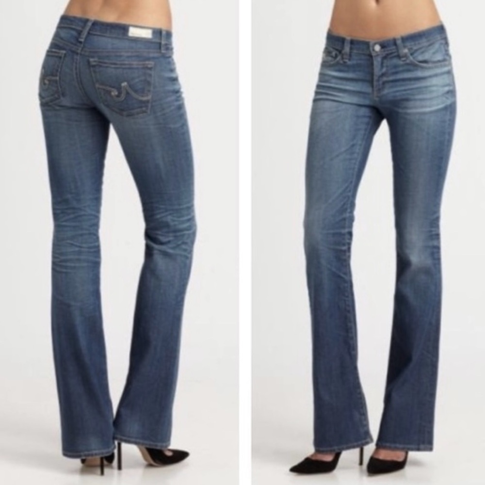 AG Adriano Goldschmied Women's Blue Boot Cut Jeans